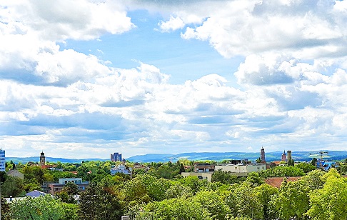 Blick auf G&ouml;ttingen. Foto E. Haerter