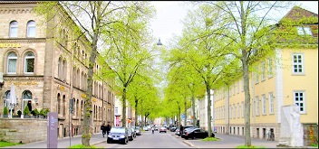 Göttingen, Goetheallee im Maiengruen. 
Foto Eckart Haerter