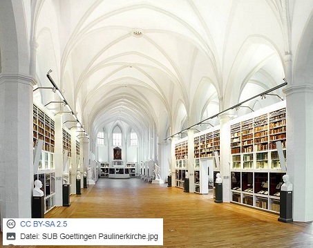 SUB-Göttingen, Pauliner Kirche. Foto SUB Göttingen